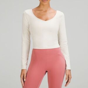 Lululemon ✨🆕 ✨ Align ✨White Opal✨ Long Sleeve ✨Cropped